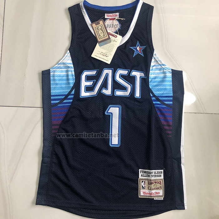 Camiseta All Star 2009 Allen Iverson #1 Azul
